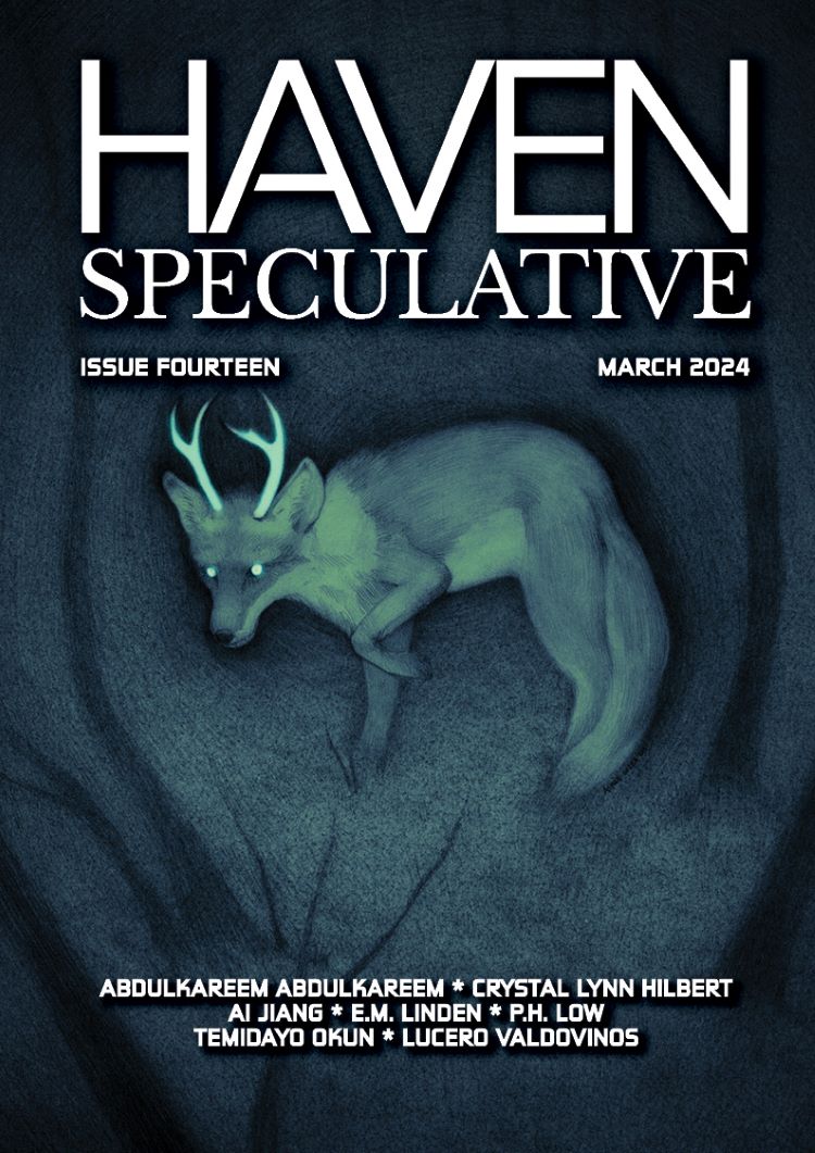 Cover of Issue Fourteen, March 2024, Haven Spec Magazine