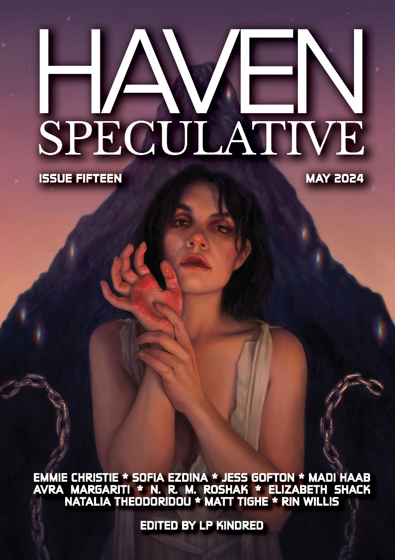 Cover of Issue Fifteen, May 2024, Haven Spec Magazine